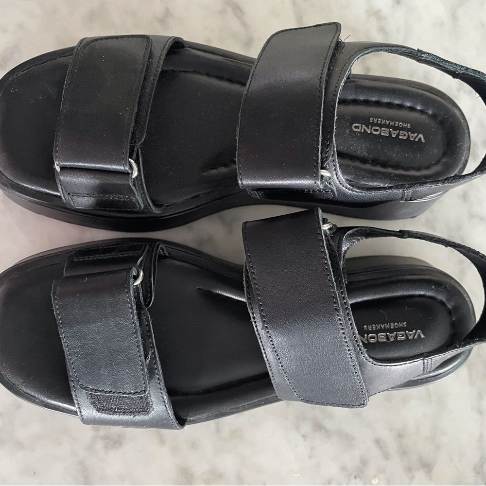 Vagabond Black Platform Sandals - Picture 4 of 5